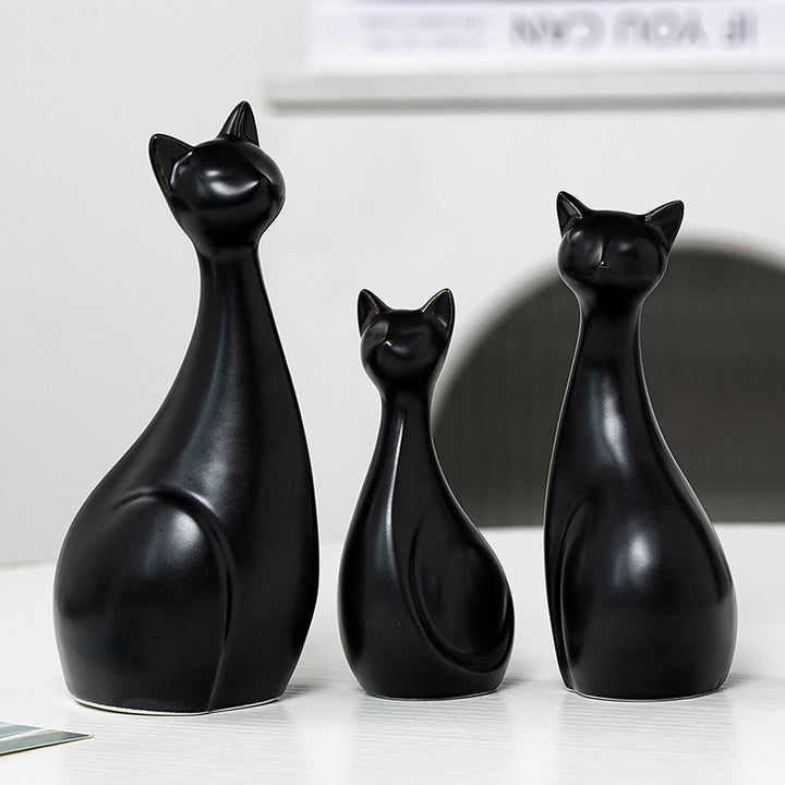 Decorative Ceramic Cat Bowlift