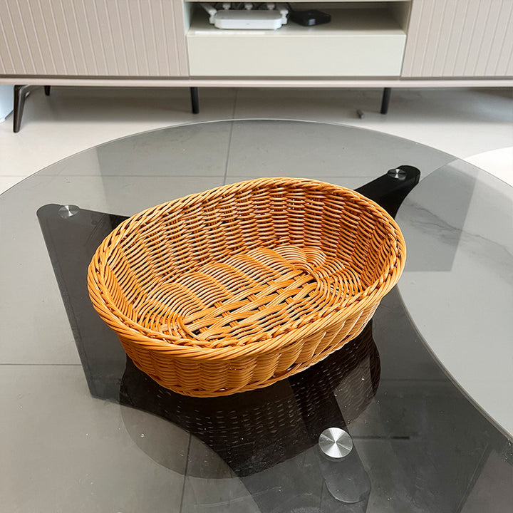 Woven Oval Serving Basket Bowlift