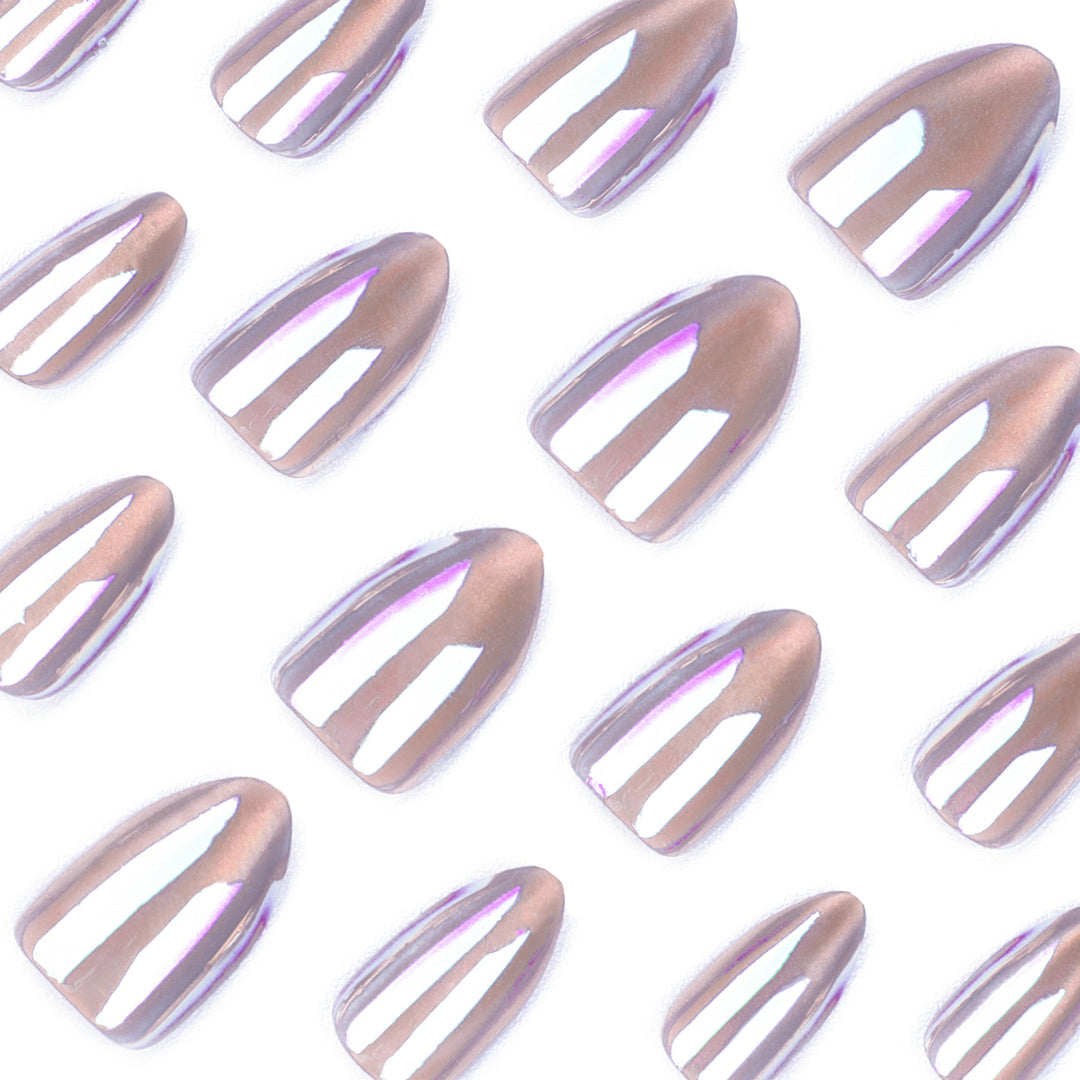 Artful Nail Art with Holographic Effect Bowlift