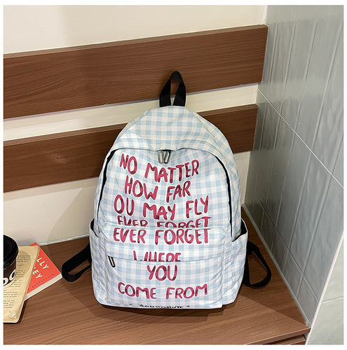 Inspirational Graphic Print Backpack