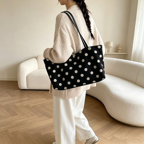 Suede Shoulder Tote Bag Bowlift