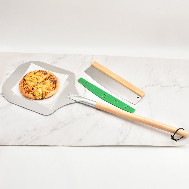 wooden handled long-reach aluminum pizza peel Bowlift