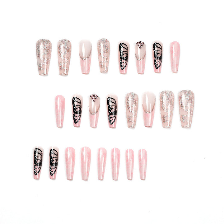 Artistic Acrylic Nail Set Bowlift