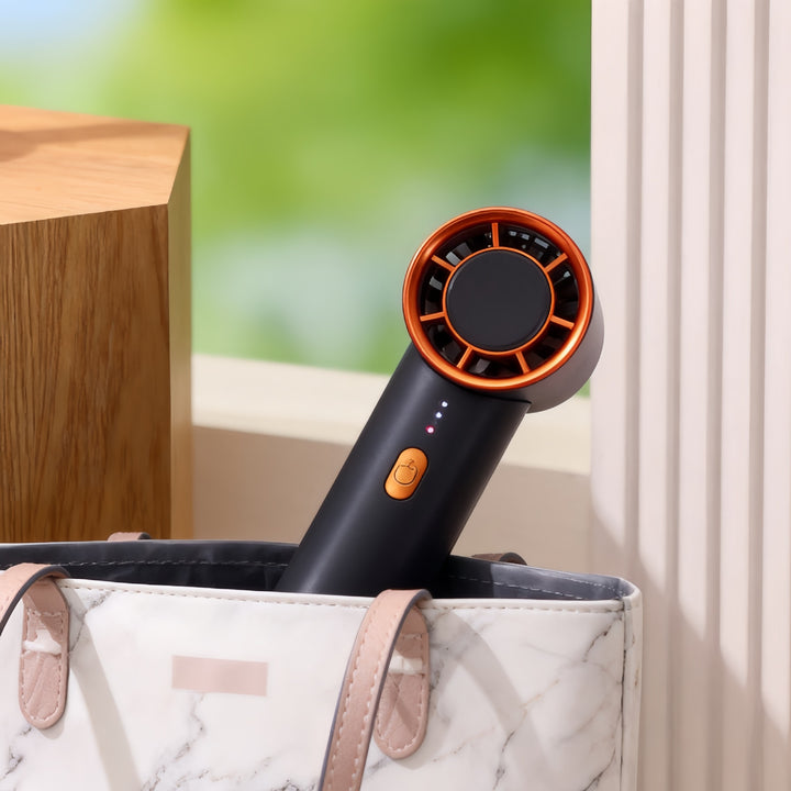 Women's Portable Handheld Fan with USB Charging Function and Flexible Design Bowlift