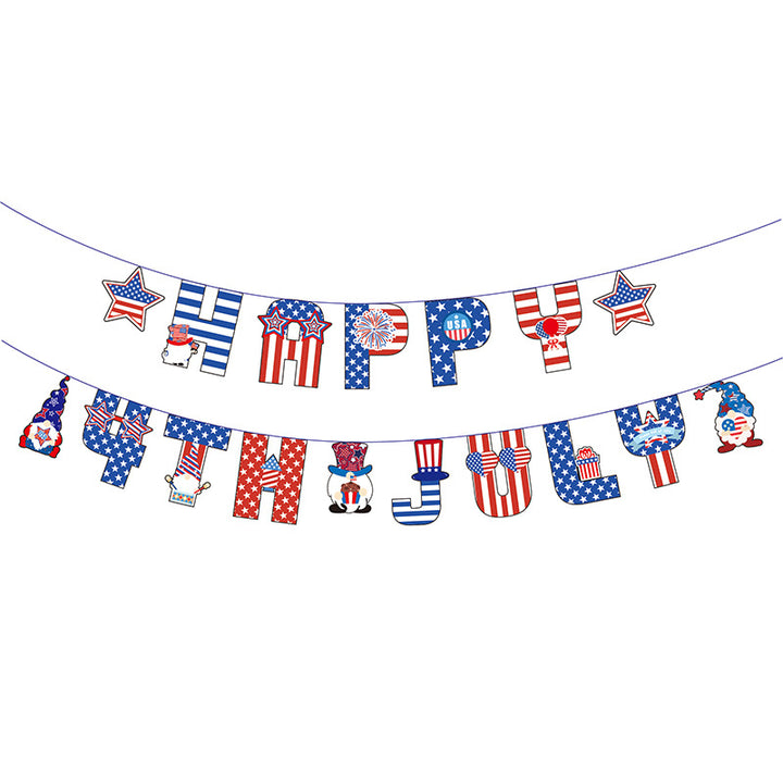 Unisex nan novelty patriotic party glasses assortment with themed foam toppers and mixed star and heart lens shapes Bowlift