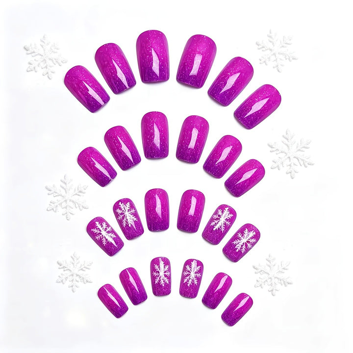 Glittery Frosted Nail Art Bowlift