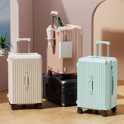 Smart Tech-Integrated Travel Suitcase Bowlift