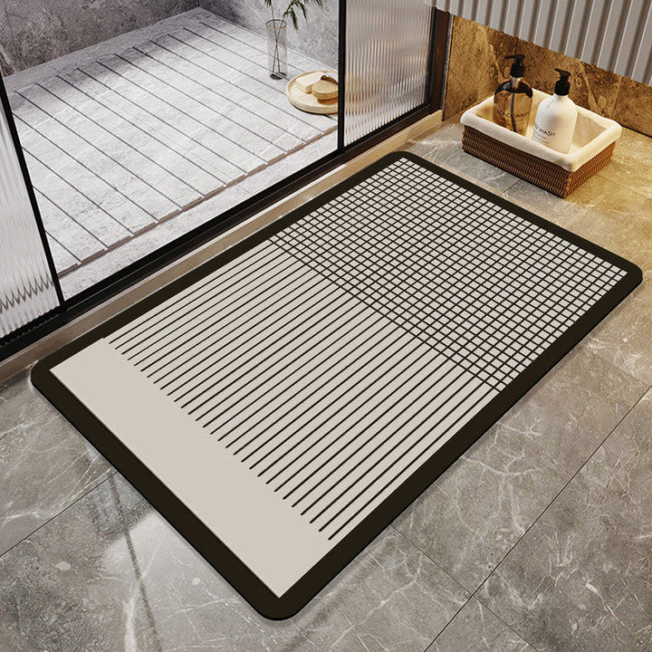 Geometric Pattern Soft Bath Mat Bowlift