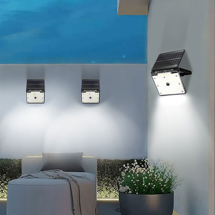 Solar Motion Sensor Wall Light Foldable Outdoor Floodlight