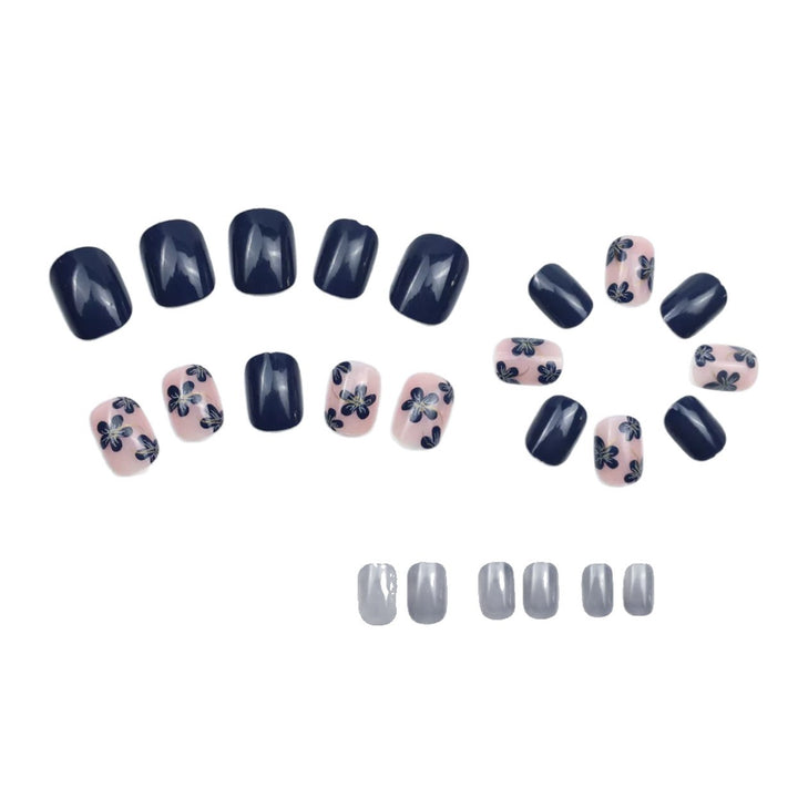 Artistic Floral Acrylic Press-On Nails Bowlift