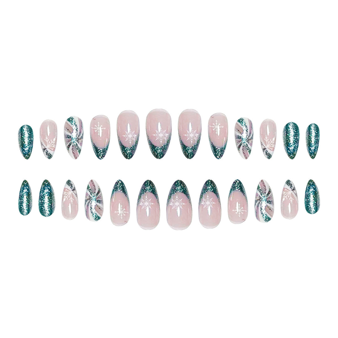 Elegant Glittery Nail Art Enhancements Bowlift