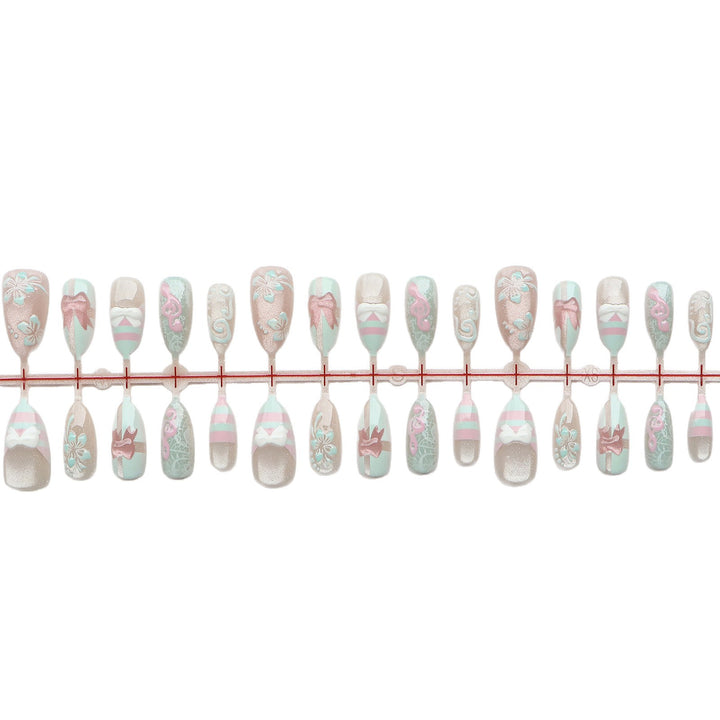Themed Press-On Nail Art Set Bowlift