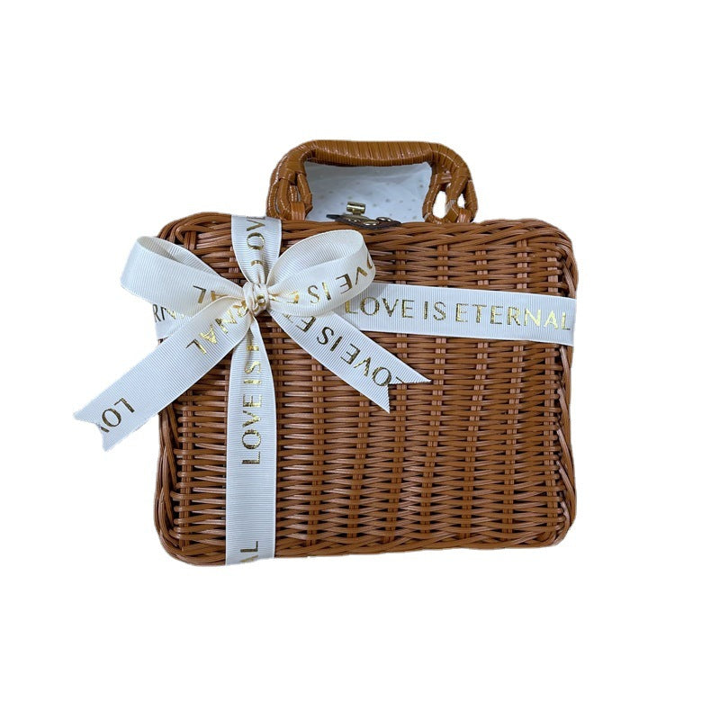 Women classic rattan handbag Bowlift