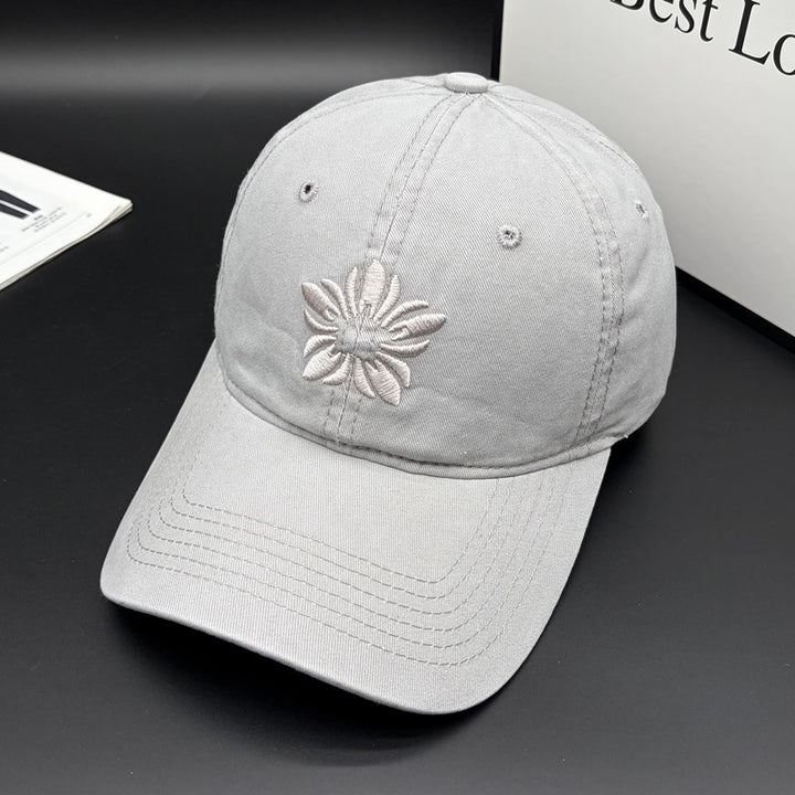 Women's Embroidered Cotton Adjustable Cap Bowlift