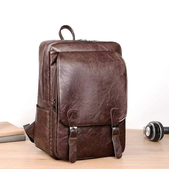 Leather Laptop Backpack Bowlift