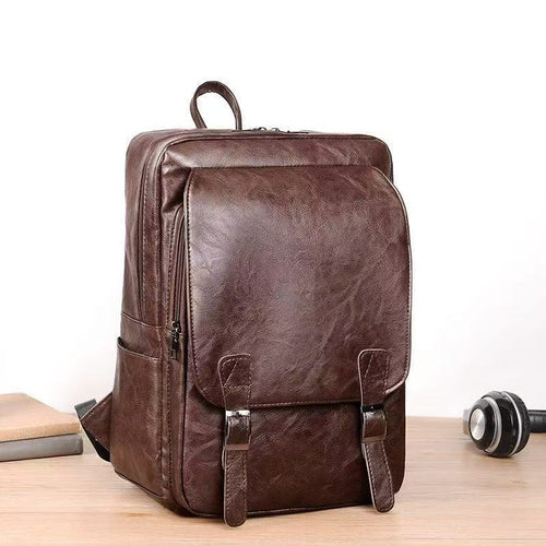 Leather Laptop Backpack Bowlift