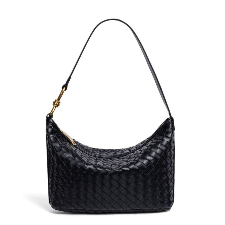 Woven Leather Hobo Bag Bowlift