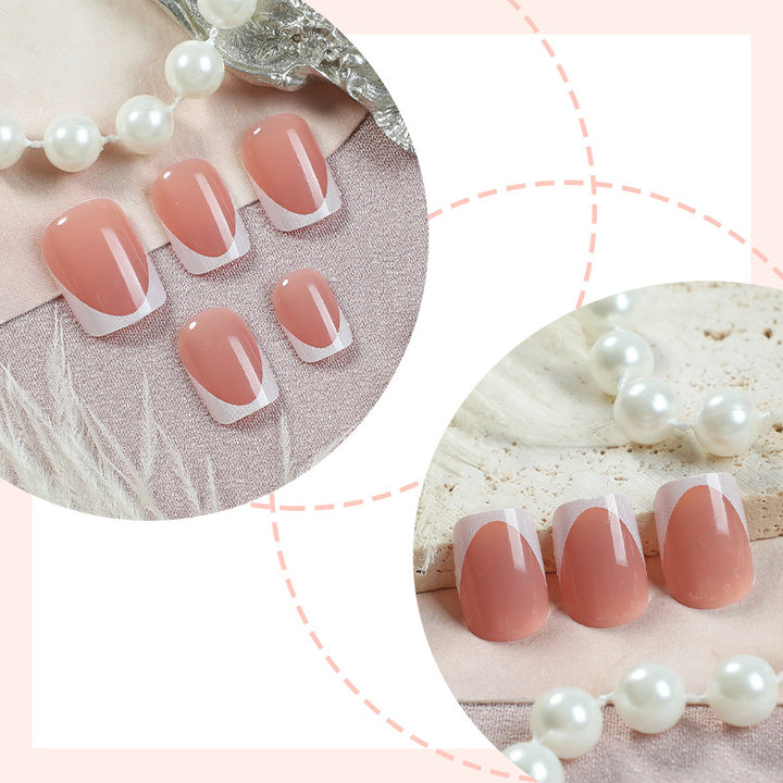 Premium Gel Press-On Nail Set with Glossy Finish Bowlift