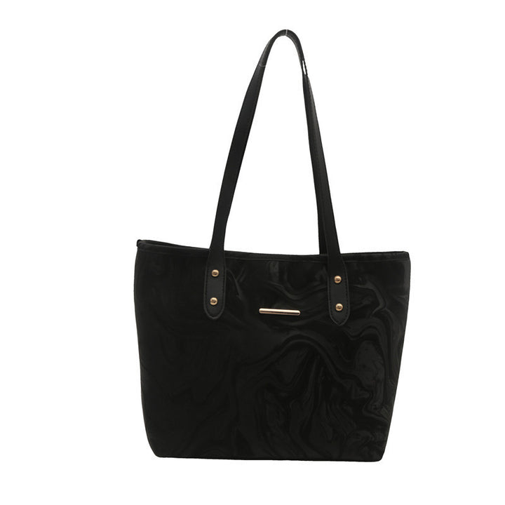 Stylish Marble Pattern Tote Bag Bowlift