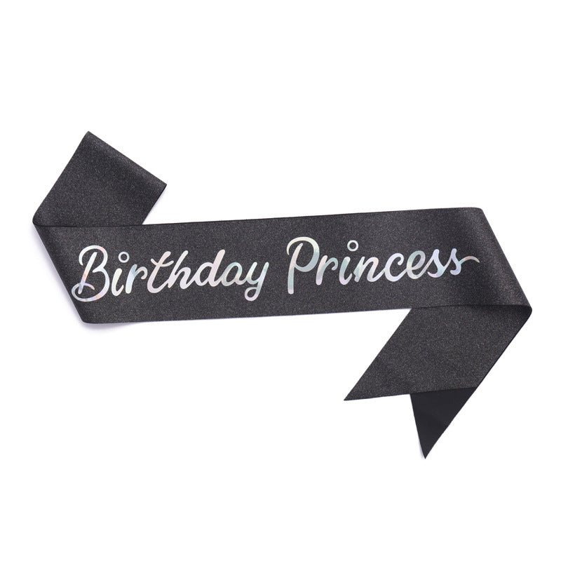 Women's Glittering Birthday Sash Bowlift