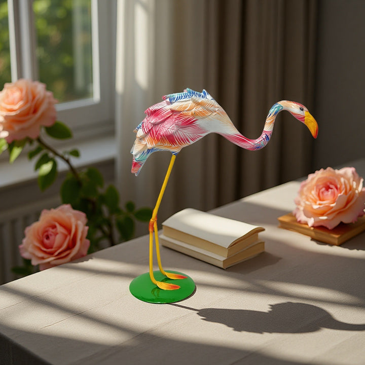 Artistically designed Flamingo sculpture Bowlift