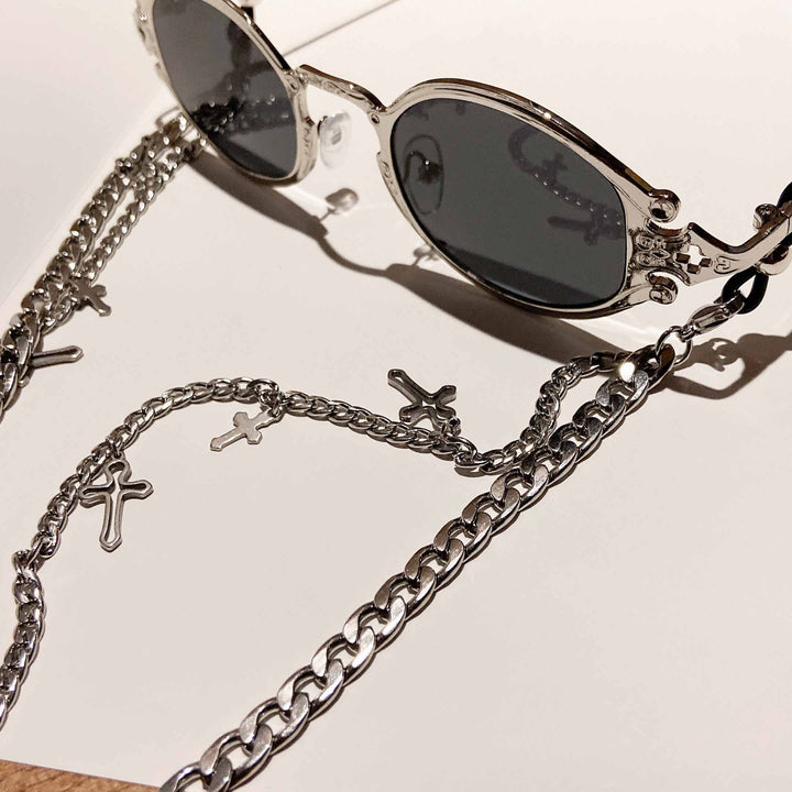 Fashionable jewelry holder chain with cross pendants Bowlift