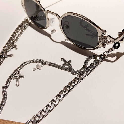 Fashionable jewelry holder chain with cross pendants Bowlift