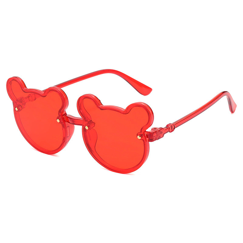 Women Playful Bear Shape Sunglasses Bowlift