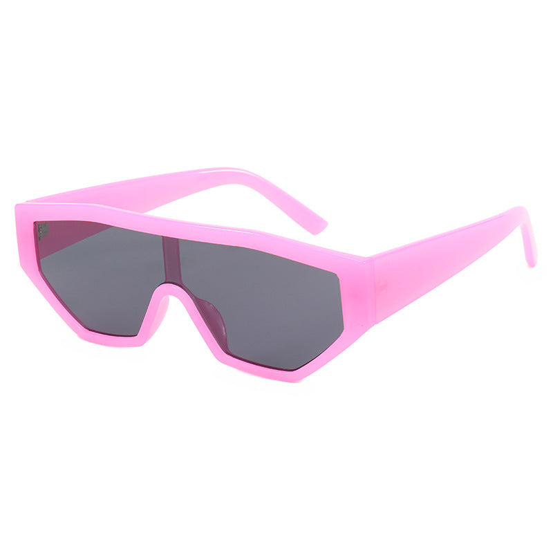 Ladies fashionable sunglasses in animal fur look Bowlift