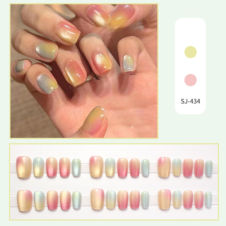 Ombre Effect Press-On Nail Set Bowlift