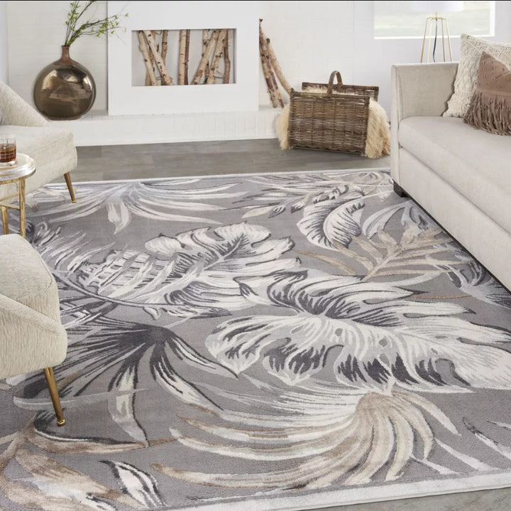 Botanical Print Area Rug
