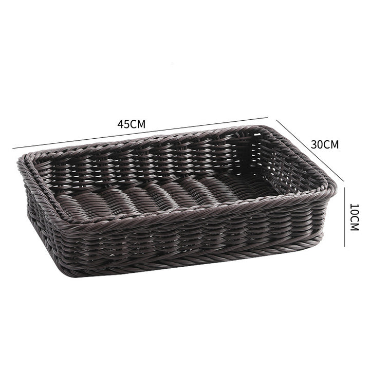 Large Rectangular Woven Storage Tray Bowlift