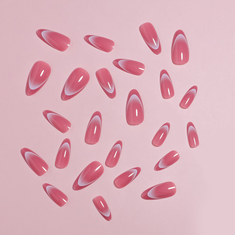 Elegant Almond-Shaped Press-On Nail Set Bowlift