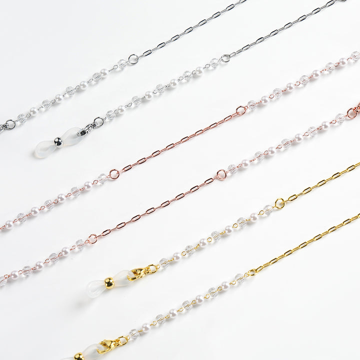 Elegant Beaded Chain Eyewear Holder Bowlift