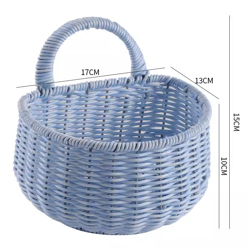 Chic Woven Storage Basket with Ergonomic Handle Bowlift