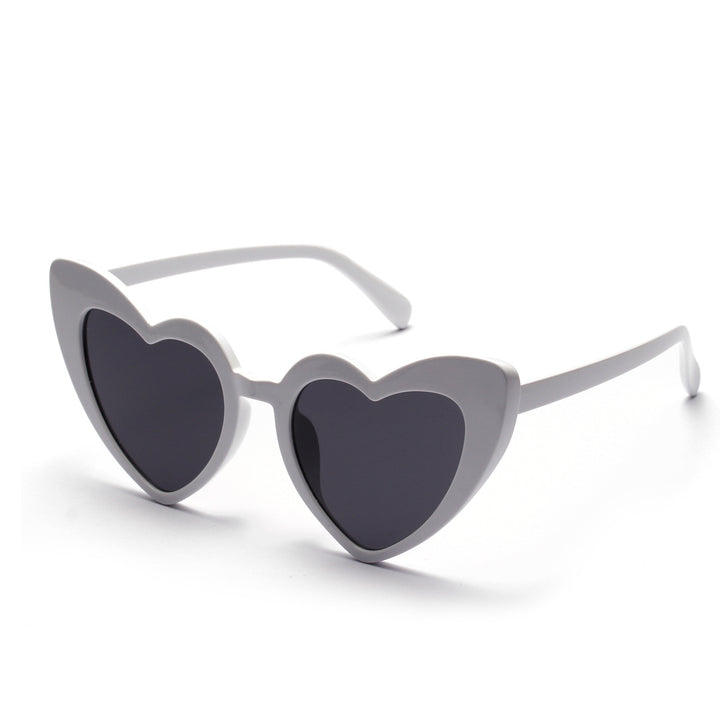 Women Heart-shaped Sunglasses Bowlift