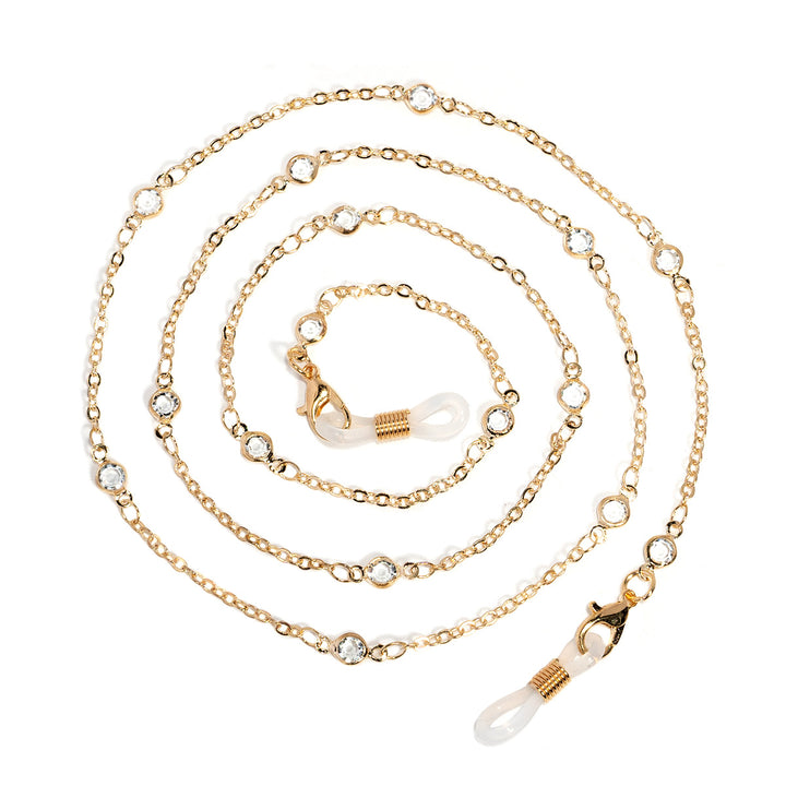 Elegant Rhinestone Glasses Chain Bowlift