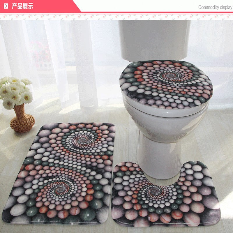Artistic Bathroom Mat Set Bowlift
