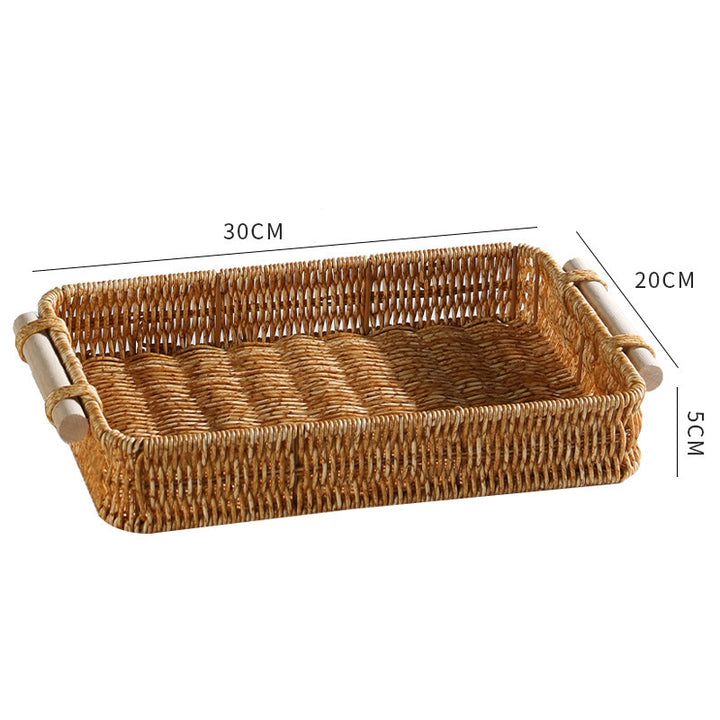 Handwoven Decorative Serving Tray Bowlift