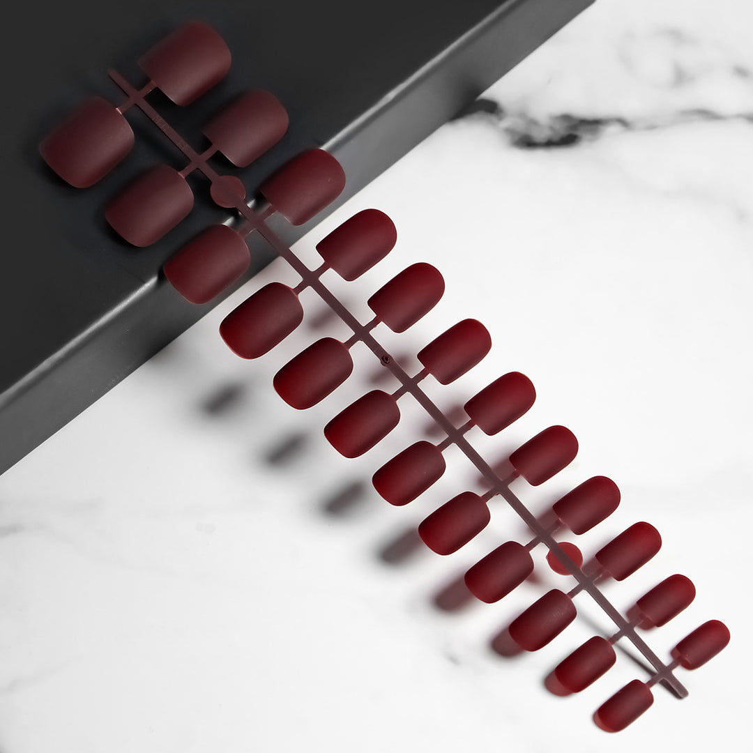 Matte Finish Press-On Nail Tips Bowlift
