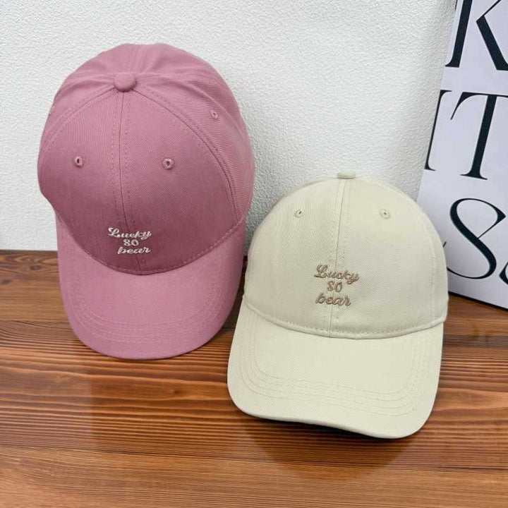 Unisex Casual Embroidered Cap Bowlift