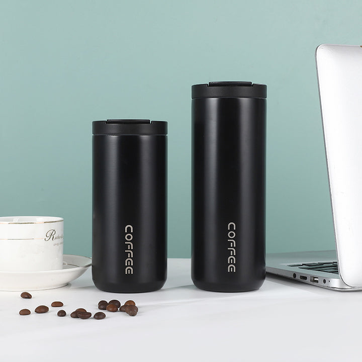Women's insulated stainless steel coffee mug with elegant design and non-slip bottom Bowlift