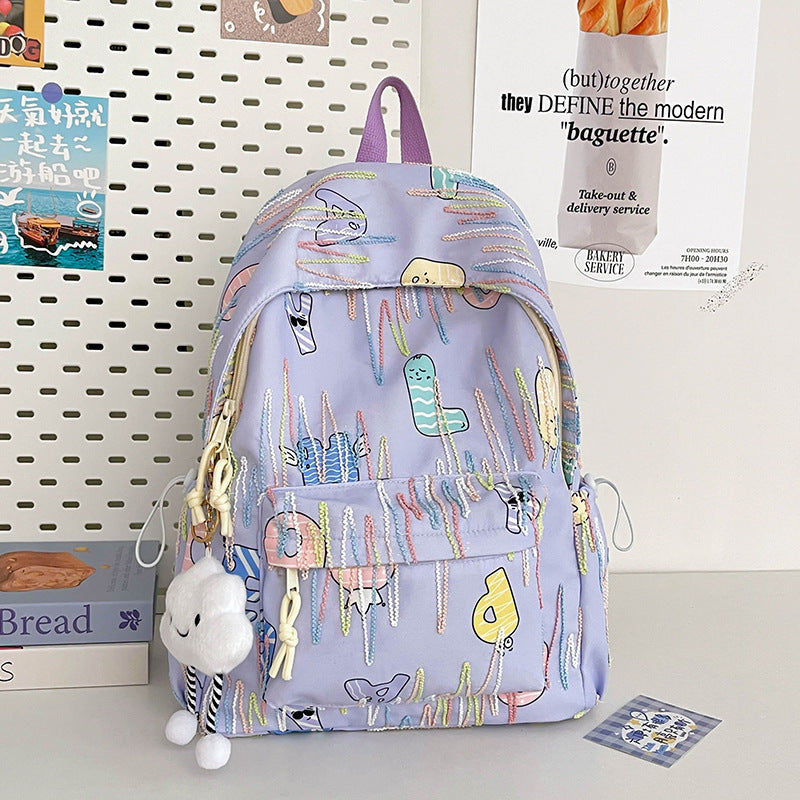 Fun Patterned School Backpack
