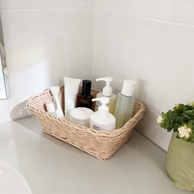 Natural Woven Storage Basket Bowlift