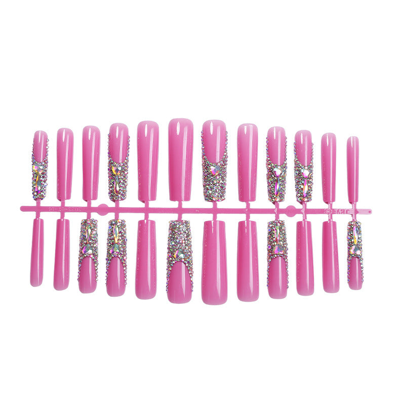 Glamorous Crystal-Embellished Press-On Nails Bowlift
