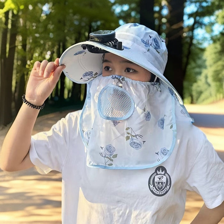 UV protection sun hat with removable insect net and breathable air vent Bowlift