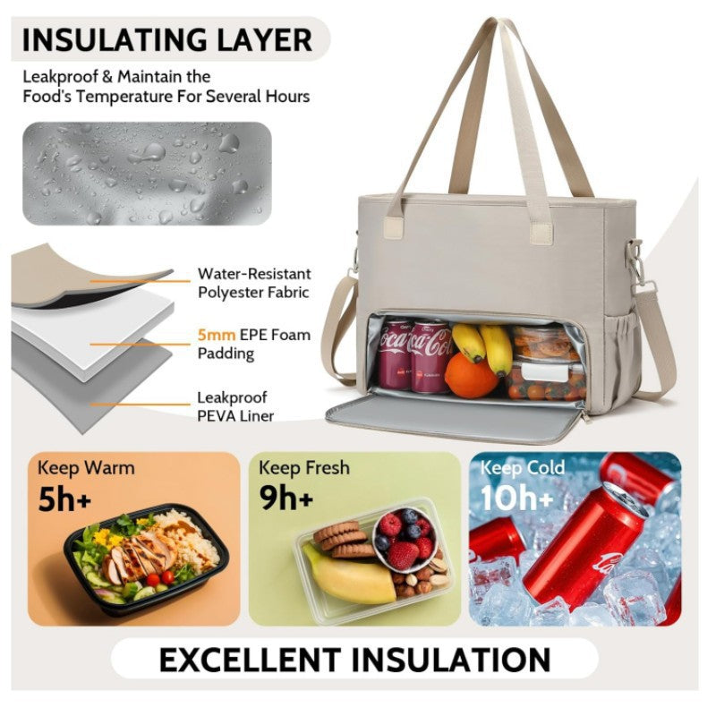 Insulated picnic bag with integrated cooling function Bowlift