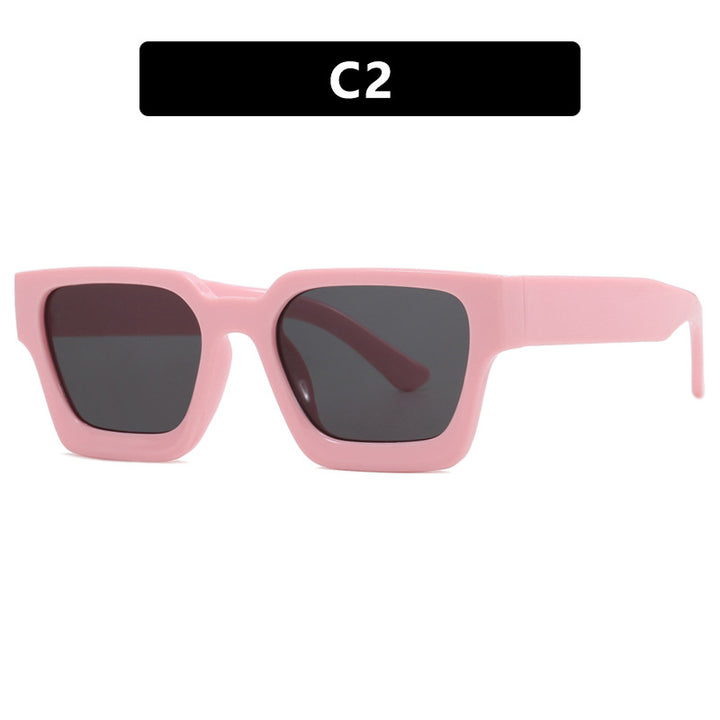 Women's fashionable square reading glasses with transparent frame construction Bowlift