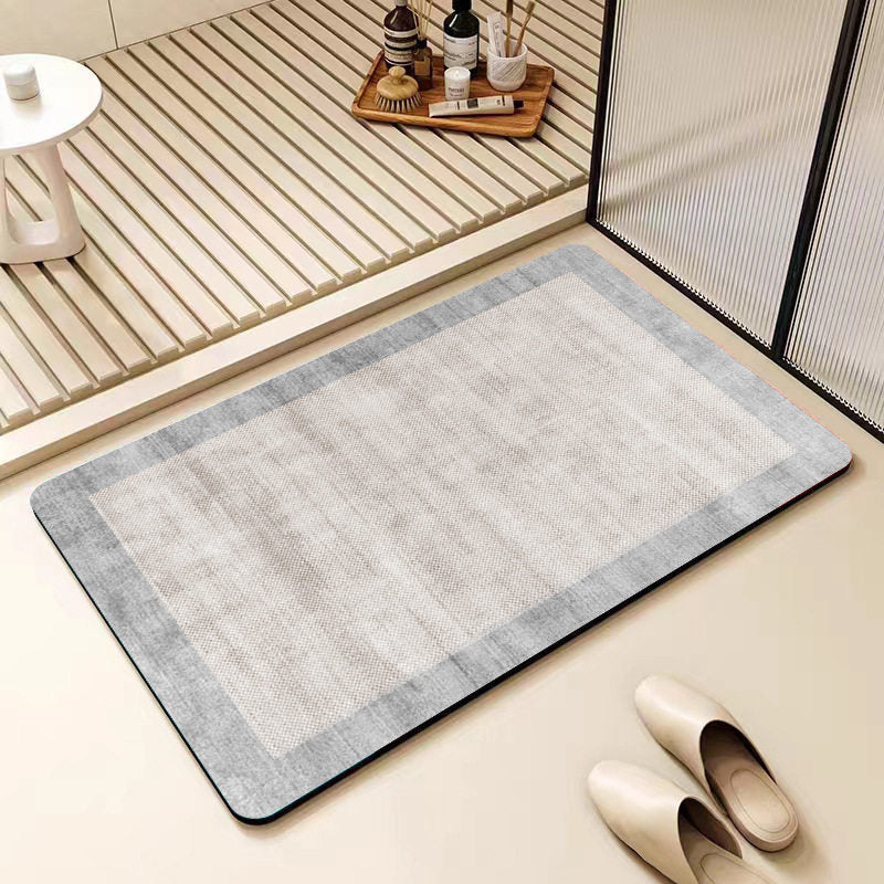 Non-Slip Geometric Pattern Bathroom Mat Bowlift