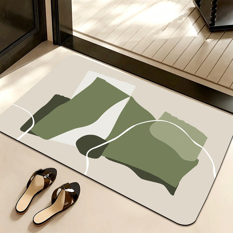 Abstract Pattern Non-Slip Bath Mat Bowlift